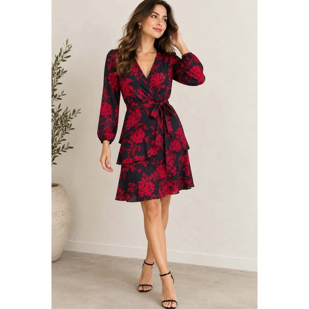 Buguest XL Wrap Dress Romantic Gothic Whimsigoth Femme Fatale Dark Academia